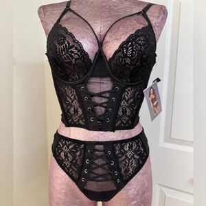 Dreamgirl style 12163 black 2 Piece lace